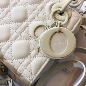 MINI LADY 17 BAG IN WHITE CALFSKIN