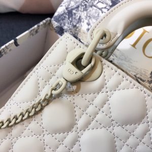 MINI LADY 17 BAG IN WHITE CALFSKIN