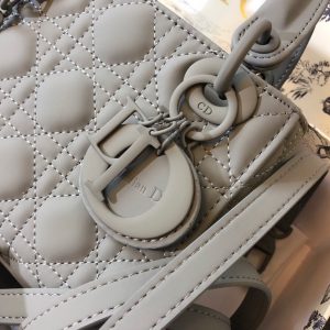 MINI LADY 17 BAG IN GREY CALFSKIN