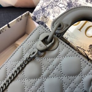MINI LADY 17 BAG IN GREY CALFSKIN