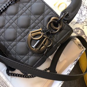 MINI LADY 17 BAG IN BLACK CALFSKIN