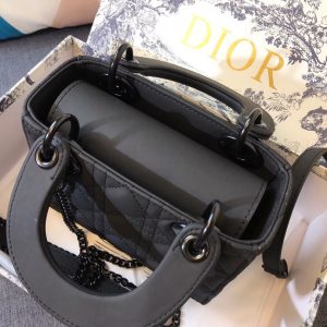 MINI LADY 17 BAG IN BLACK CALFSKIN