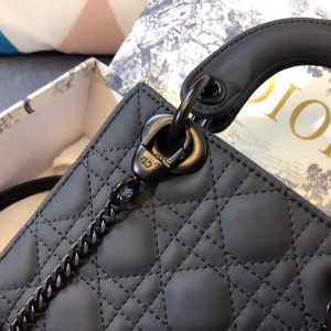 MINI LADY 17 BAG IN BLACK CALFSKIN