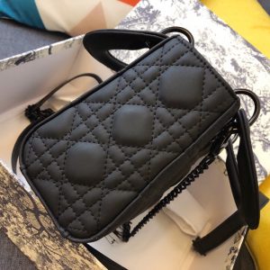 MINI LADY 17 BAG IN BLACK CALFSKIN