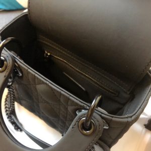MINI LADY 17 BAG IN BLACK CALFSKIN