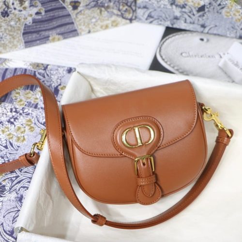 20201011_i1602359974_3386_0_jpg SMALL BOBBY 18 BAG IN CINNAMON BROWN GLOSSY CALFSKIN