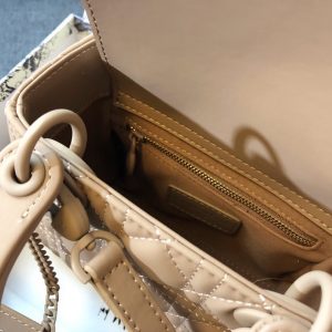 MINI LADY 17 BAG IN CAMEL BROWN CALFSKIN