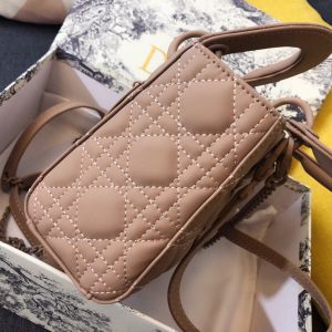 MINI LADY 17 BAG IN CAMEL BROWN CALFSKIN