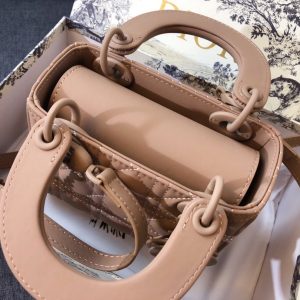 MINI LADY 17 BAG IN CAMEL BROWN CALFSKIN