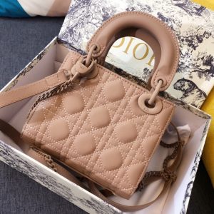 MINI LADY 17 BAG IN CAMEL BROWN CALFSKIN
