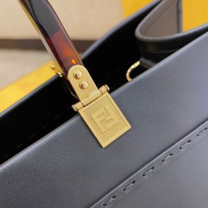 20201126_a1606360706662_7611_jpg SHINE 40 TOTE BAG IN BLACK EMBOSSED CALFSKIN