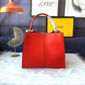 Peekaboo X-lite medium 30cm Bag red lambskin gold hardware