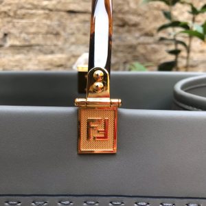 20201230_i1609314241_5852_3_jpg_bf1e1347-a482-44c0-bbed-ef8108e58c09 Fendi Sunshine Large Bag 40.5 Grey Leather