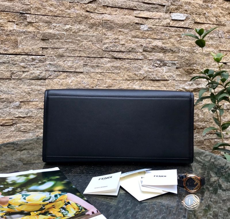 Fendi Sunshine Large Bag 40.5 Black Leather