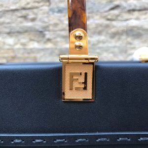 Fendi Sunshine Large Bag 40.5 Black Leather