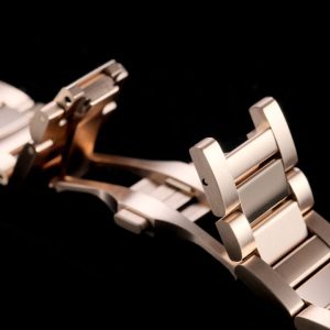 pasha 35mm automatic pink gold white dial