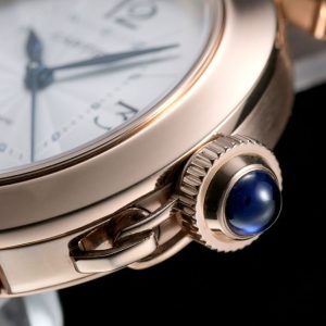 pasha 35mm automatic pink gold white dial