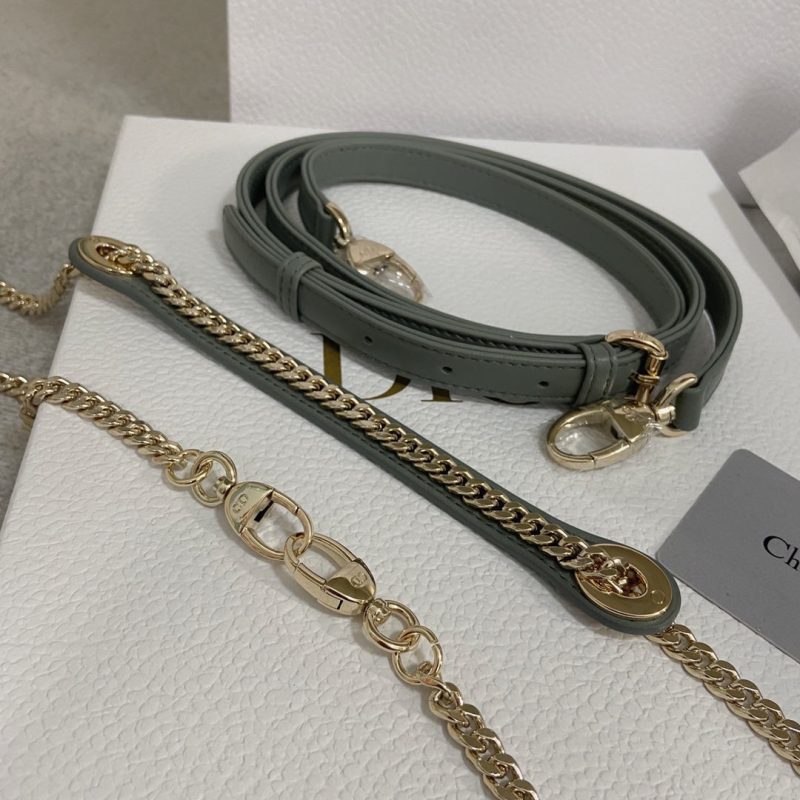 mini lady 17 rock gray lambskin