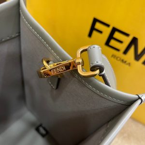 SHINE LARGE 35 TOTE IN SHADOW GREY CALFSKIN