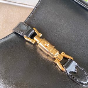 gg jackie mini 19cm black calfskin