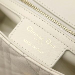 CARO MINI BAG 20 IN WHITE CALFSKIN