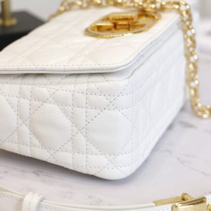 CARO MINI BAG 20 IN WHITE CALFSKIN