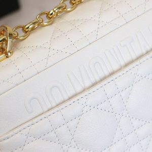 CARO MINI BAG 20 IN WHITE CALFSKIN
