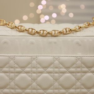 LARGE CARO BAG 28 WHITE CALFSKIN