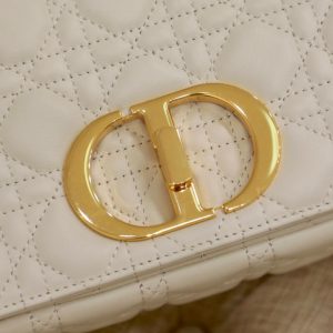 LARGE CARO BAG 28 WHITE CALFSKIN