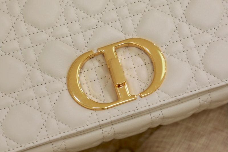 LARGE CARO BAG 28 WHITE CALFSKIN