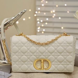 LARGE CARO BAG 28 WHITE CALFSKIN