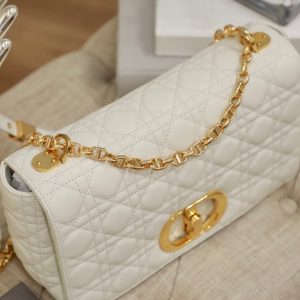 LARGE CARO BAG 28 WHITE CALFSKIN