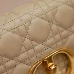 LARGE CARO BAG 28 LIGHT BEIGE CALFSKIN