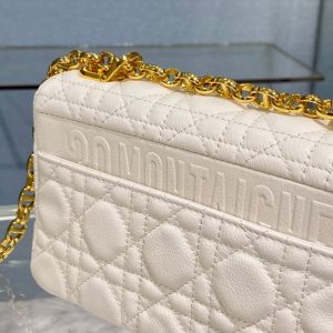 SMALL CARO BAG 20 WHITE CALFSKIN