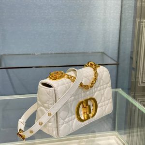 SMALL CARO BAG 20 WHITE CALFSKIN