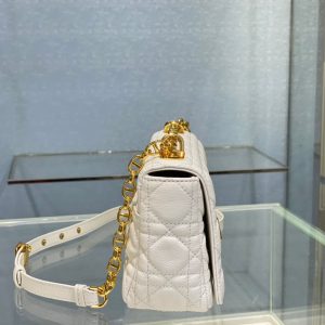 SMALL CARO BAG 20 WHITE CALFSKIN