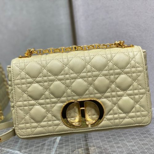 medium caro 25.5 light yellow calfskin