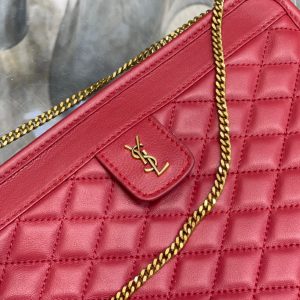 VICTOIRE 25 RED LAMBSKIN GOLD HARDWARE