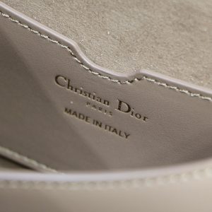 MEDIUM CD BOBBY 22CM DARK BROWN CALFSKIN GOLD HARDWARE