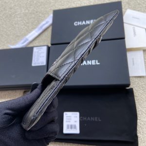 CC Classic Phone Pouch Black Lambskin Sliver Steel 229650