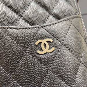 CC Classic Phone Pouch Black Caviar Sliver Steel 229651