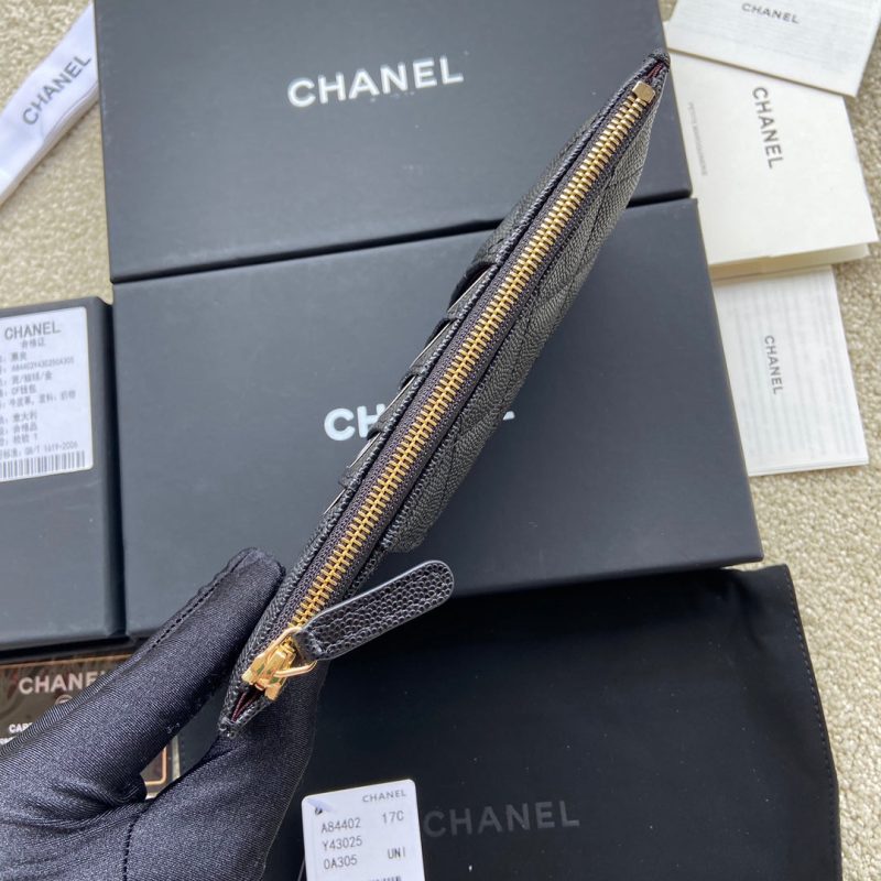 CC Classic Phone Pouch Black Caviar GHW 229654