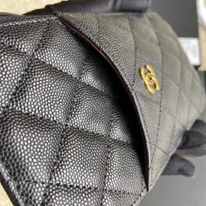 CC Classic Phone Pouch Black Caviar GHW 229654