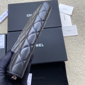 CC A50097 Classic Zipper Wallet Black Caviar GHW 229656