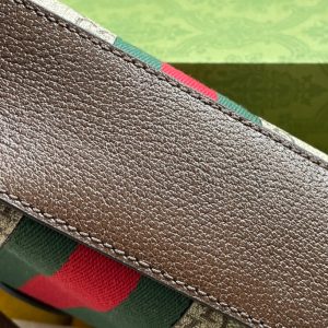 OPHIDIA GG MEDIUM 23 SHOULDER BAG BEIGE AND EBONY SUPREME CANVAS