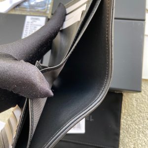 CC Boy Small Flap Wallet Black Sheepskin GHW 156518