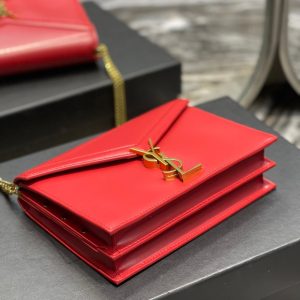 CASSANDRA 22 CHAIN BAG RED CALFSKIN