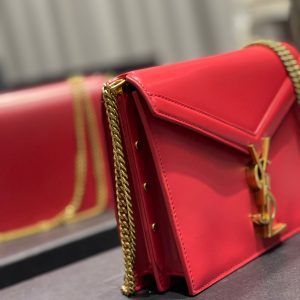 CASSANDRA 22 CHAIN BAG RED CALFSKIN