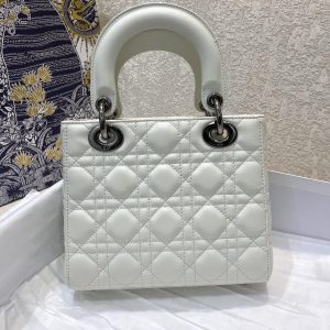 small lady 20 white lambskin shw
