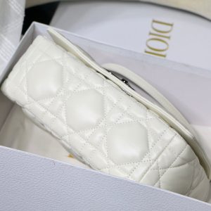 medium caro 25.5 white calfskin black hardware